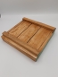 Preview: Holz Tablett groß eckig natur/bunt EINZELSTÜCK