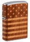 Mobile Preview: ZIPPO Woodchuck USA American Flag Wrap Neuheit 2021 Benzin Feuerzeug - 60005671