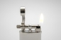 Mobile Preview: Peterson Pfeifen Feuerzeug Vintage Chrome gestreift schräge Flamme Stein Zündung