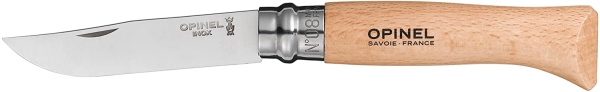 Opinel Taschenmesser No. 08 Buche Messer rostfrei