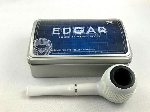 VAUEN Edgar 2 Pfeife Made in Germany 9mm Filter Weißpunkt