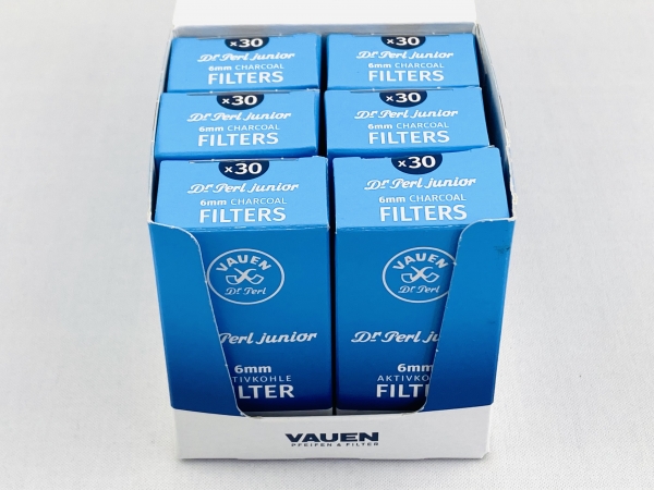 VAUEN Dr. Perl 6mm Filter - Aktivkohle 6 x 30 Filter