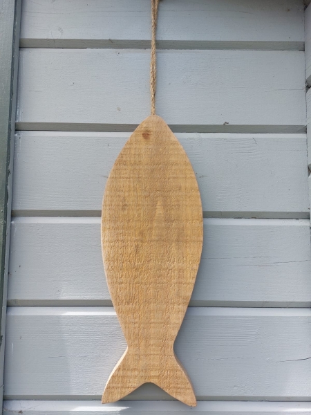 Holz Fisch Beo zum Hängen oder als Tablett maritime Dekoration