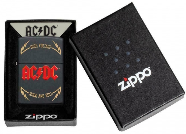 ZIPPO AC/DC High Voltage schwarz matt Feuerzeug Kollektion 2021 - 60005609
