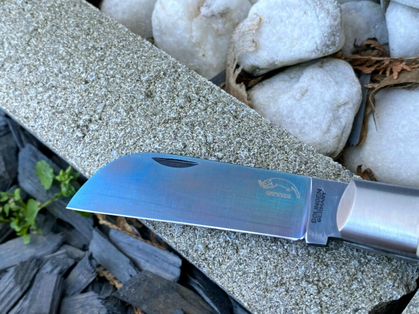 Otter Anker Messer Kochen gebläute C75 Stahl Klinge Handmade in Solingen