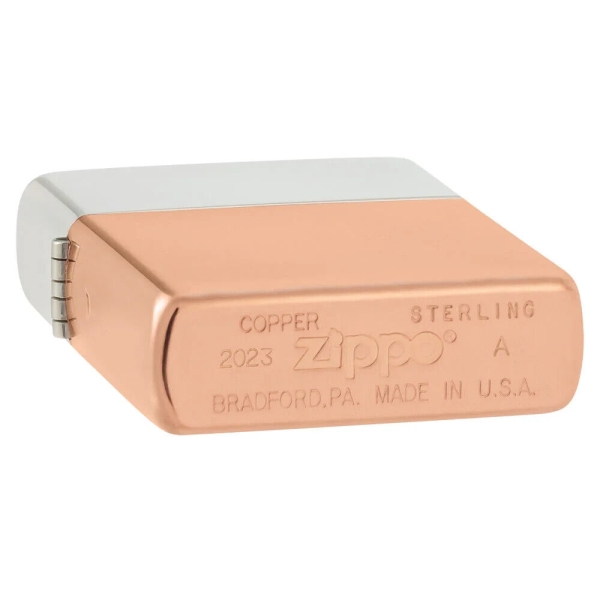 ZIPPO Bimetal Case Copper Feuerzeug Sterling Silber und Kupfer - 60006680