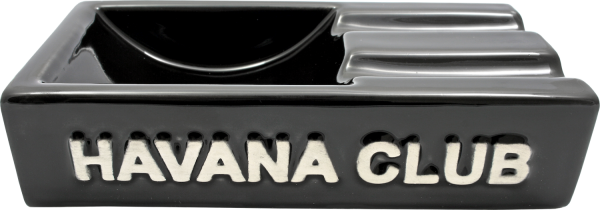 Havana Club Secundo schwarz Aschenbecher für 2 Zigarren - Made in France
