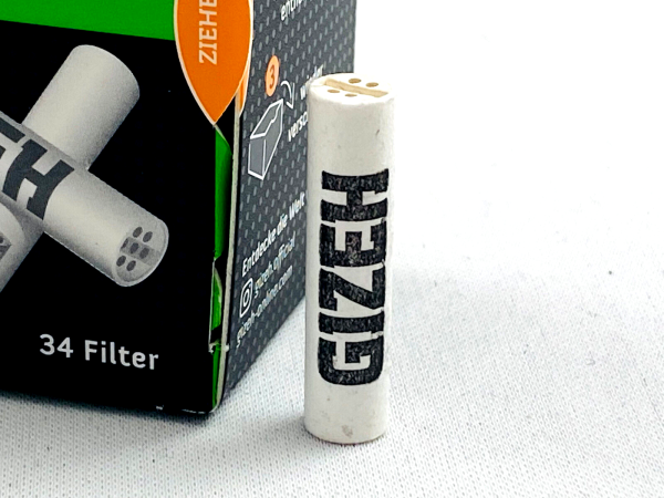 Gizeh Active Filter Slim 2x34er Ø 6 mm Joint Tips Dreher Pfeife Aktivkohle