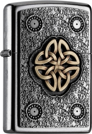 Zippo Celtic Knot - Emblem Feuerzeug Kelten Gold