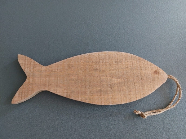 Holz Fisch Beo zum Hängen oder als Tablett maritime Dekoration